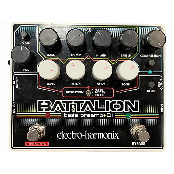 Used Electro-Harmonix Battalion Bass Preamp + DI Bass Effect Pedal