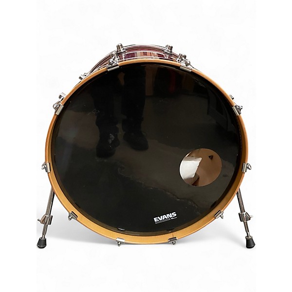 Used DW 4 Piece Design Series Red Drum Kit