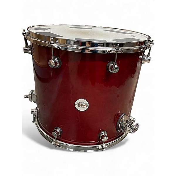 Used DW 4 Piece Design Series Red Drum Kit