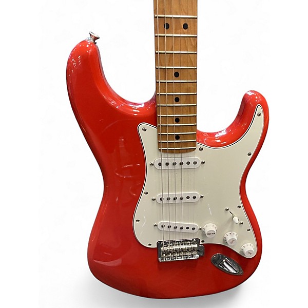 Used Fender Player Stratocaster Fiesta Red Solid Body Electric Guitar