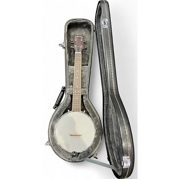 Used Gold Tone Tenor Banjo Ukulele vintage brown Banjo