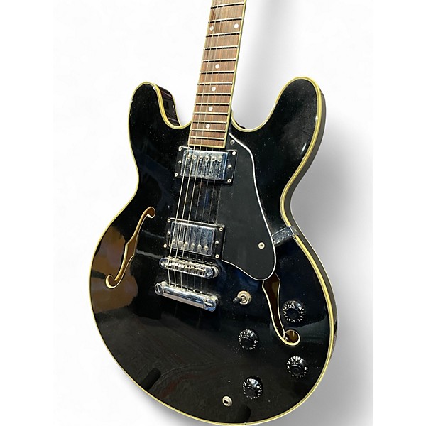 Used Jay Turser ES335 Style Black Hollow Body Electric Guitar