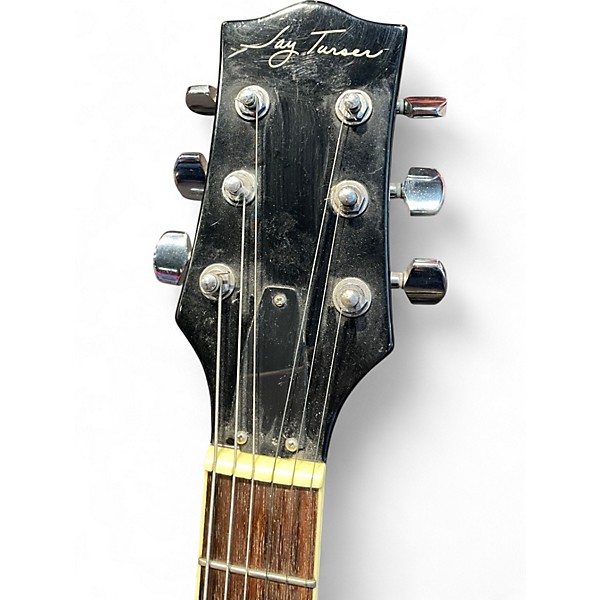 Used Jay Turser ES335 Style Black Hollow Body Electric Guitar