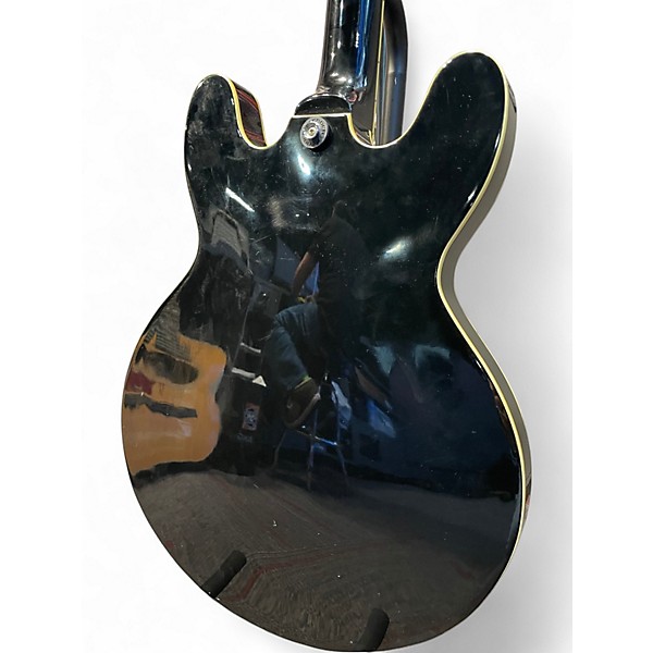 Used Jay Turser ES335 Style Black Hollow Body Electric Guitar