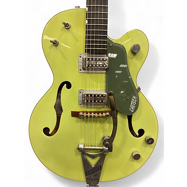 Used Gretsch Guitars G6118T 130th Anniversary Jr Green Hollow Body Electric Guitar