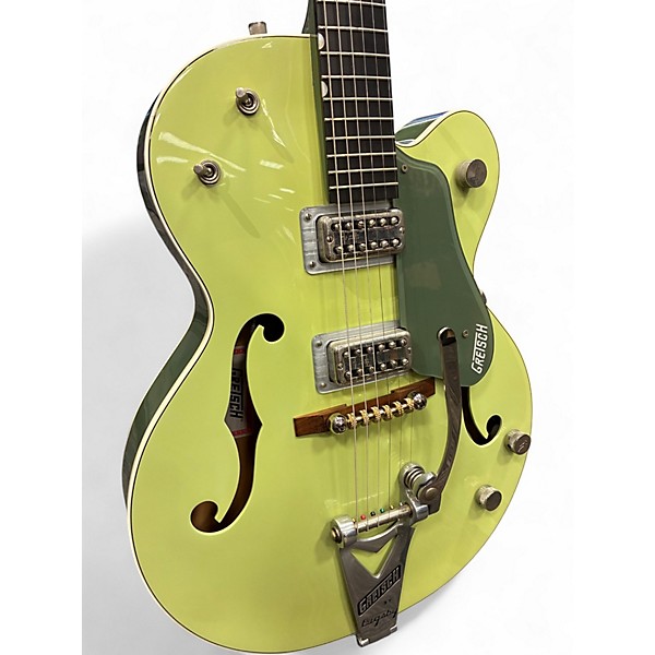 Used Gretsch Guitars G6118T 130th Anniversary Jr Green Hollow Body Electric Guitar