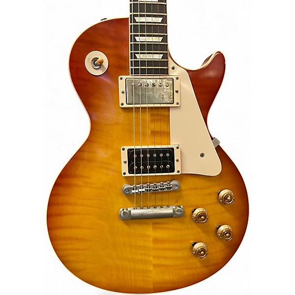 Used Gibson 1959 Reissue Jimmy Page Les Paul Number One Aged Sunburst Solid Body Electric Guitar