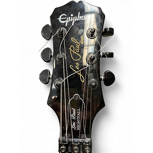 Used Epiphone Les Paul Nightfall Black Solid Body Electric Guitar