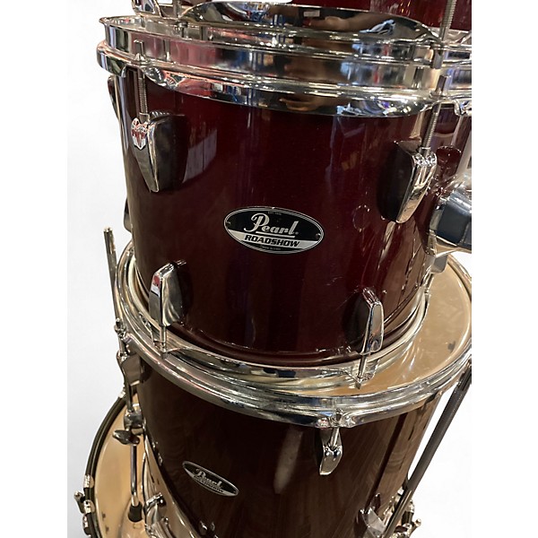 Used Pearl 4 Piece Roadshow Maroon Drum Kit
