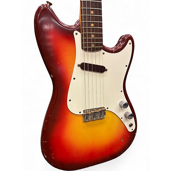 Vintage 1963 Fender 1963 Music Master Cherry Sunburst Solid Body Electric Guitar