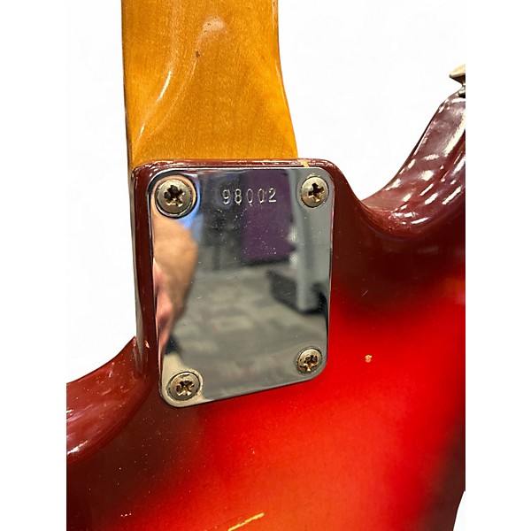 Vintage 1963 Fender 1963 Music Master Cherry Sunburst Solid Body Electric Guitar