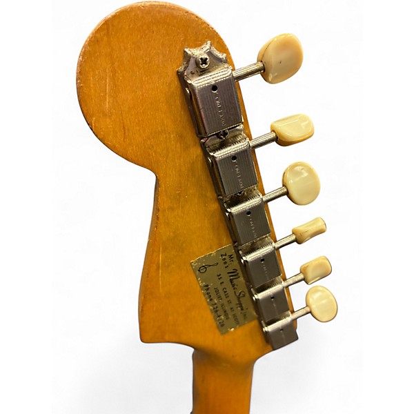 Vintage 1963 Fender 1963 Music Master Cherry Sunburst Solid Body Electric Guitar