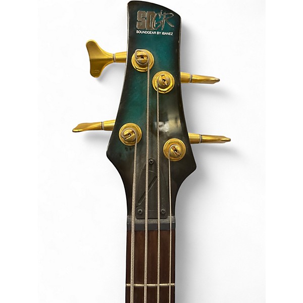 Used Ibanez SR4000EPBDX Tropical Seafloor Burst Electric Bass Guitar