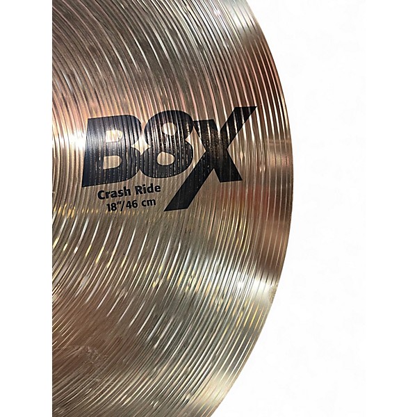 Used SABIAN 18in B8X CRASH RIDE Cymbal