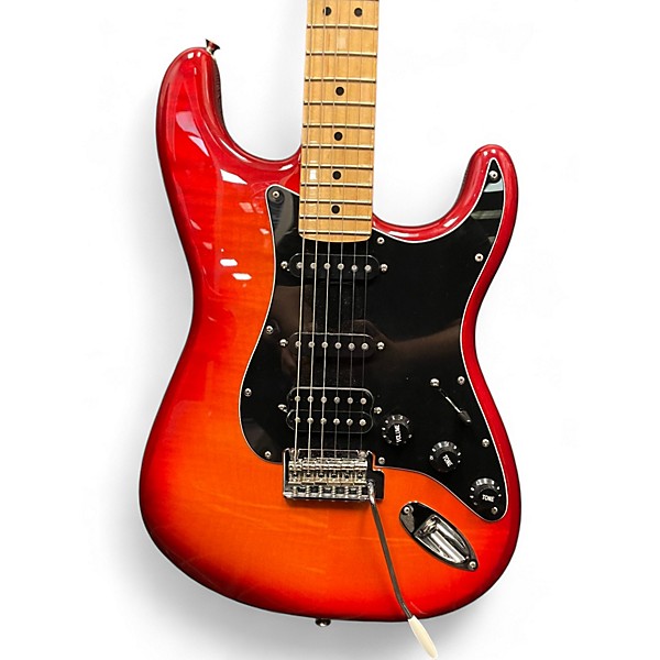 Used Fender Player Stratocaster HSS Plus Top Cherry Burst Solid Body Electric Guitar