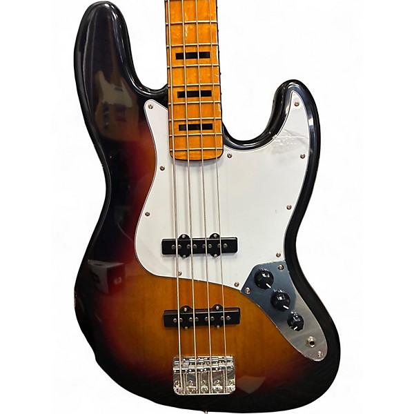 Used Squier JAZZ BASS SUNBURST Electric Bass Guitar