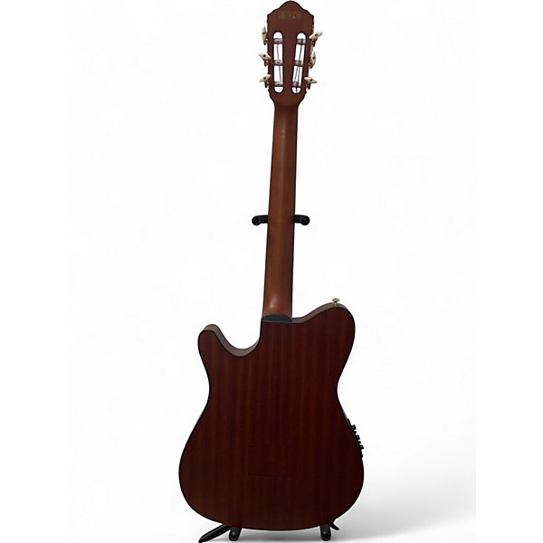 Used Ibanez FRH10N Brown Sunburst Classical Acoustic Electric Guitar