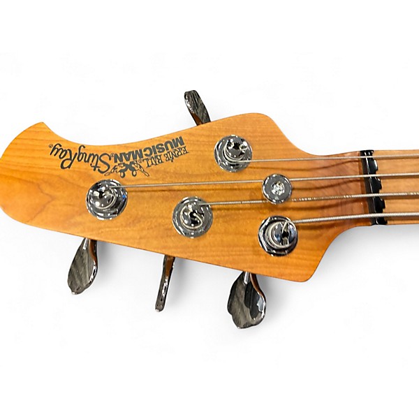 Used Ernie Ball Music Man StingRay Special HH Metallic Aqua Marine Electric Bass Guitar