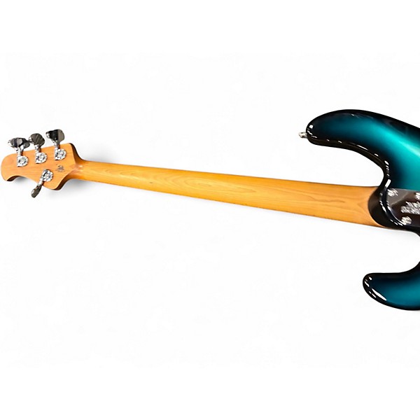 Used Ernie Ball Music Man StingRay Special HH Metallic Aqua Marine Electric Bass Guitar