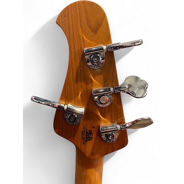 Used Ernie Ball Music Man StingRay Special HH Metallic Aqua Marine Electric Bass Guitar