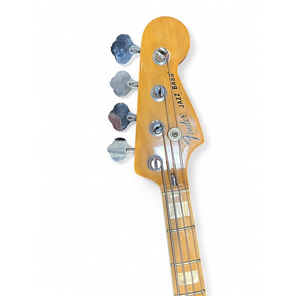 Vintage 1979 Fender 1974 American Vintage Jazz Bass Yellow Electric Bass Guitar