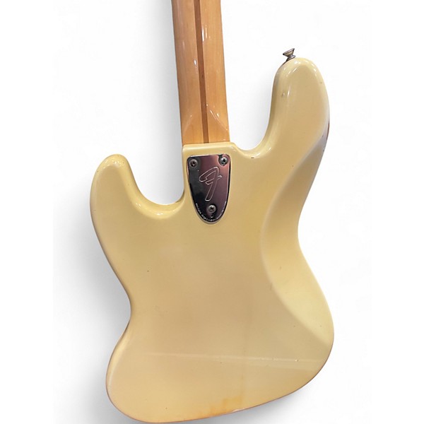 Vintage 1979 Fender 1974 American Vintage Jazz Bass Yellow Electric Bass Guitar