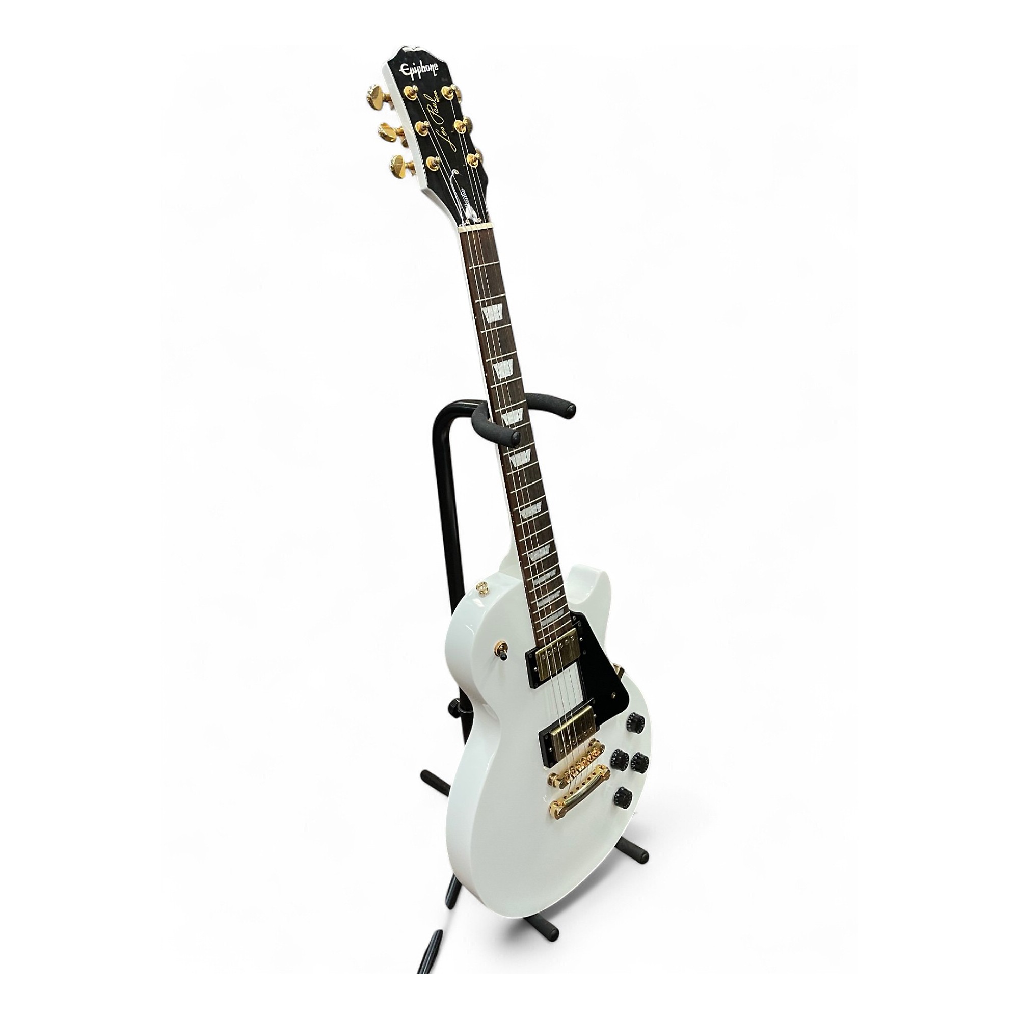 Used Epiphone Les Paul Studio Alpine White Solid Body Electric