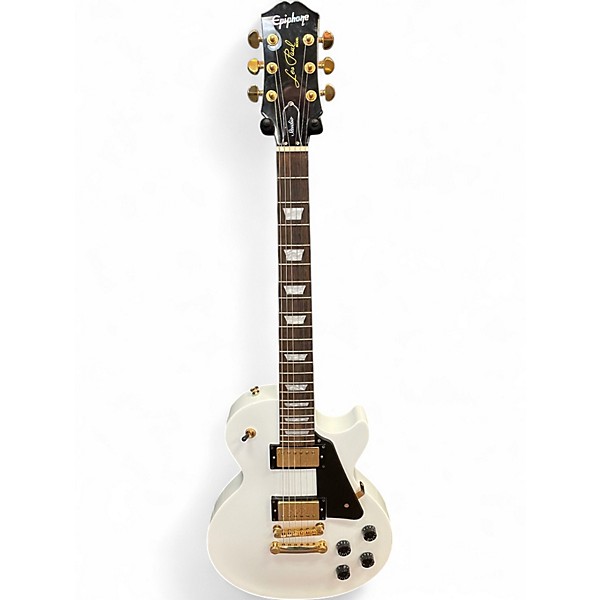 Used Epiphone Les Paul Studio Alpine White Solid Body Electric