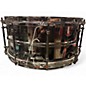 Used Ludwig 6.5X14 Black Magic Snare Black Chrome Drum