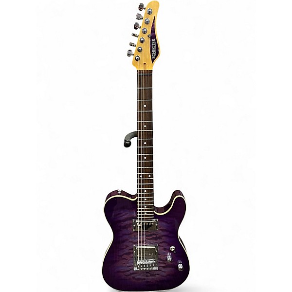 Used Schecter Guitar Research PT-CUSTOM PLUM CRAZY PURPLE Solid Body Electric Guitar