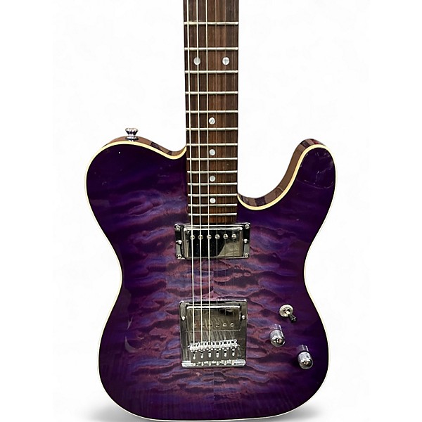 Used Schecter Guitar Research PT-CUSTOM PLUM CRAZY PURPLE Solid Body Electric Guitar