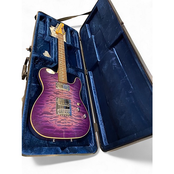 Used Schecter Guitar Research PT-CUSTOM PLUM CRAZY PURPLE Solid Body Electric Guitar