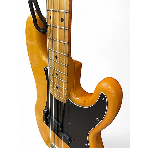 Vintage 1976 Fender Standard Precision Bass Natural Electric Bass Guitar