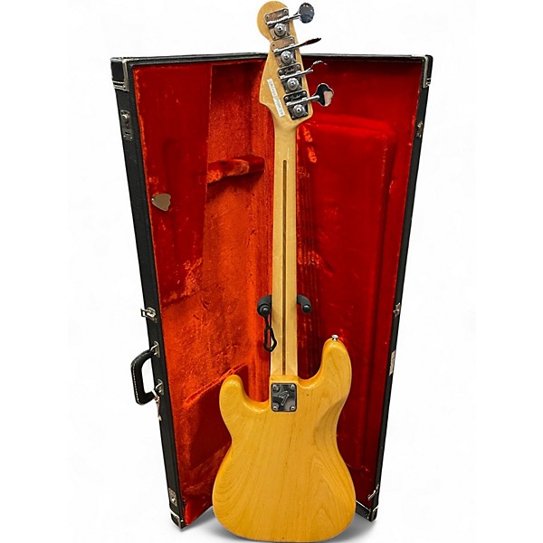 Vintage 1976 Fender Standard Precision Bass Natural Electric Bass Guitar