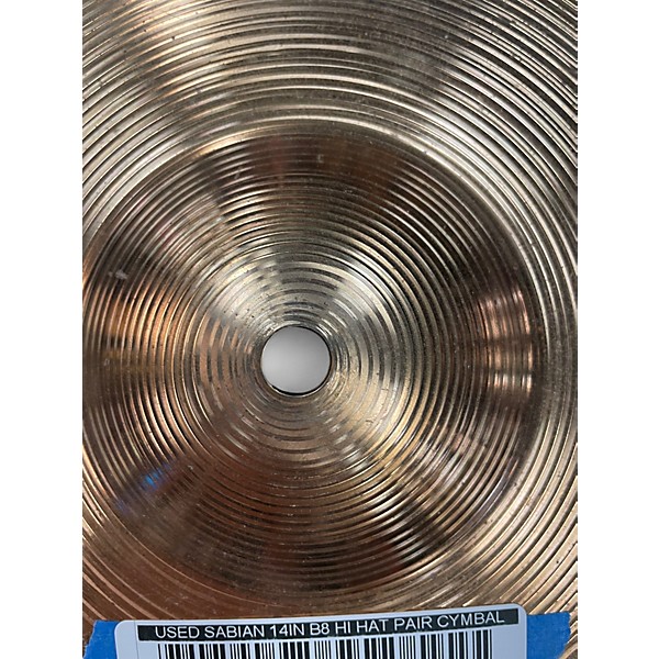 Used SABIAN 14in B8 Hi Hat Pair Cymbal