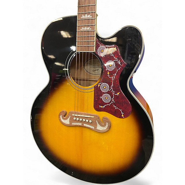 Used Epiphone J-200EC STUDIO 2 Color Sunburst Acoustic Electric Guitar