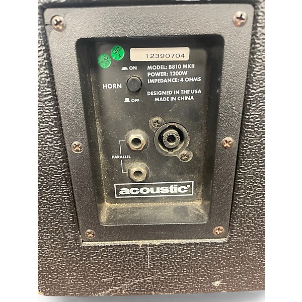 Used Acoustic B810MKII 8x10 Bass Cabinet