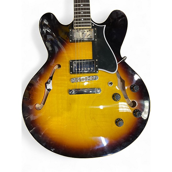 Used Heritage STDH-535 Sunburst Hollow Body Electric Guitar