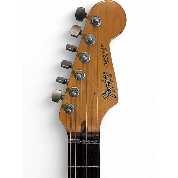 Used Fender STRATCASTER  PLUS DELUXE BLACK PEARL DUST Solid Body Electric Guitar