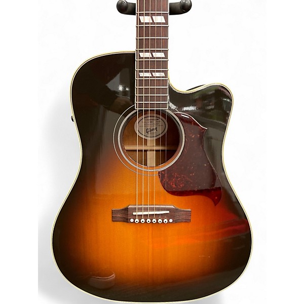 Used Gibson Hummingbird Pro 2 Color Sunburst Acoustic Electric Guitar