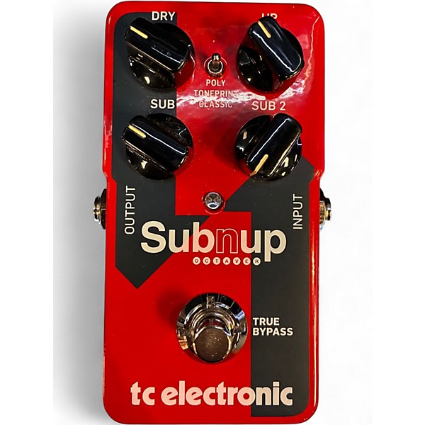 Used TC Electronic Sub N Up Octaver Effect Pedal