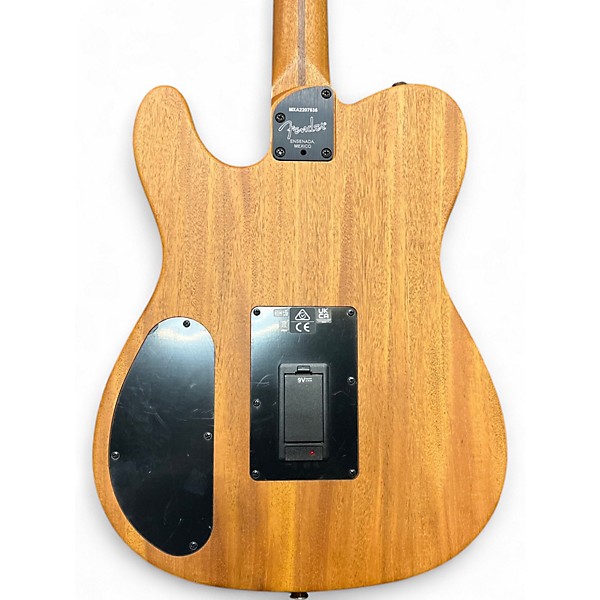 Used Fender Acoustasonic Player Telecaster Brushed Black Acoustic Electric Guitar