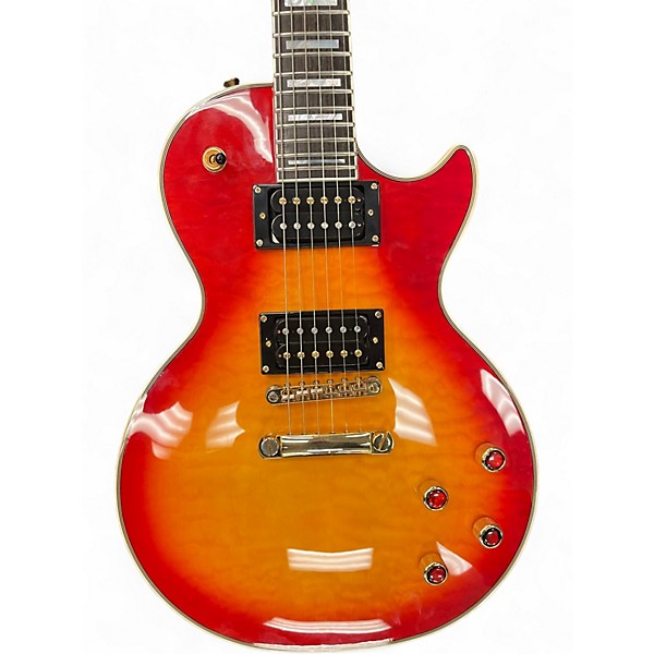 Used Epiphone Prophecy Les Paul Custom Plus Cherry Sunburst Solid Body Electric Guitar