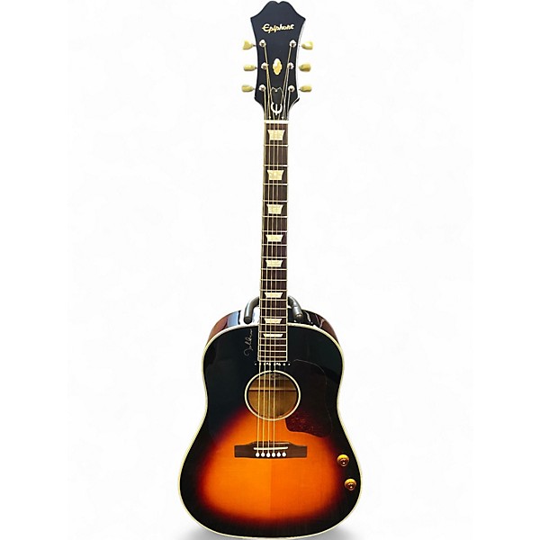 Used Epiphone JOHN LENNON 3 Color Sunburst Acoustic Guitar