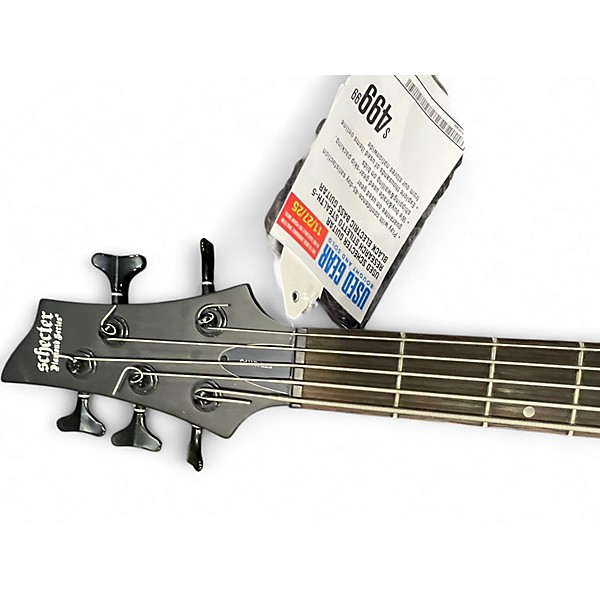 Used Schecter Guitar Research STILETTO STEALTH-5 BLACK Electric Bass Guitar