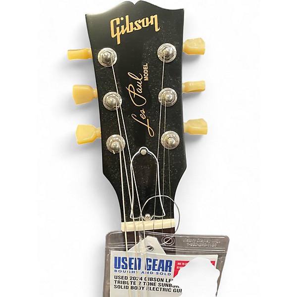 Used 2024 Gibson Les Paul Tribute 2 Tone Sunburst Solid Body Electric Guitar