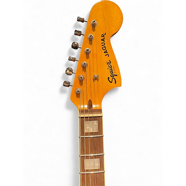 Used 2023 Squier Classic Vibe 70s Jaguar Daphne Blue Solid Body Electric Guitar