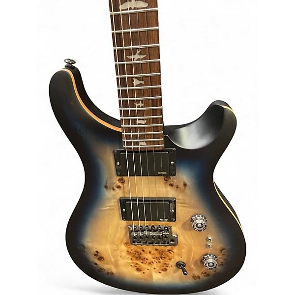 Used PRS SE EXOTIC CUSTOM 24-08 BLUE MIDNIGHT BURST  Solid Body Electric Guitar