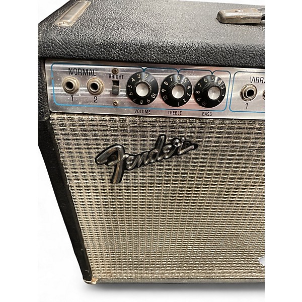 Vintage 1973 Fender Vibrolux Reverb 40W 2x10 Tube Guitar Combo Amp