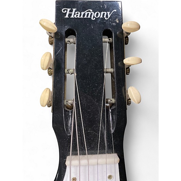 Used Harmony h7 Black and White Lap Steel